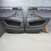 10-14 BMW E71 X6 X6M SET OF 2 REAR DOOR INTERIOR TRIM PANEL W SUN SHADES OEM