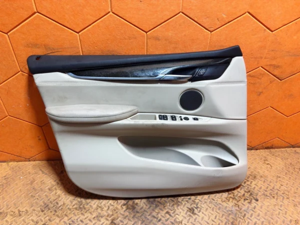 14-18 BMW X5 F15 FRONT LEFT DRIVER LH SIDE INTERIOR DOOR COVER TRIM PANEL OEM