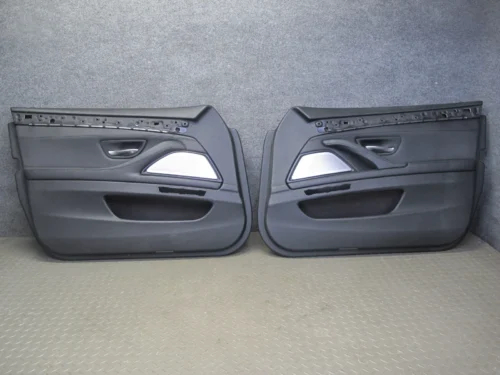 11-16 BMW F10 5-SERIES FRONT LEFT RIGHT DOOR INTERIOR TRIM PANEL COVER SET OEM