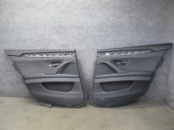 11-16 BMW F10 5-SERIES 550i REAR LEFT & RIGHT DOOR INTERIOR TRIM COVER PANEL OEM