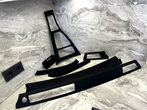 BMW E90 E91 ALCANTARA Interior Trim Kit set RED STITCHING LHD