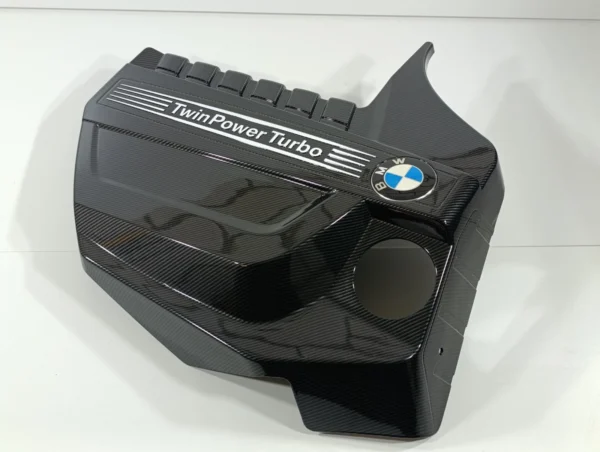 09-17 BMW F07 F10 F13 F01 F06 535I 640I 740I 750I N55 Carbon Engine Cover DIPPED