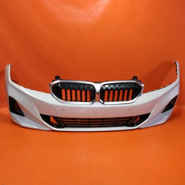 s-l1600 (1) BMW 330 FRONT BUMPER 2023 2024 2025 51115A695E6 MINERL WHITE 3 SERIES SEDAN OEM