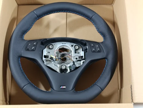 OEM BMW M Sport Steering Wheel Nappa FLAT E90 E91 E92 E93 M3 E82 E81 E87 E88