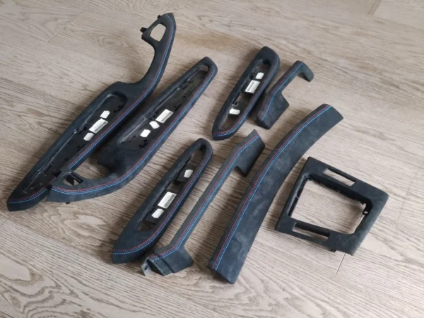 s-l1600 BMW E46 Alcantara Tri Color Interior Trim Set RHD 1998-2006 323 325 328 330 M3