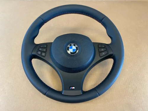 BMW X3 X5 E83 E53 GENUINE M Sport Steering Wheel M Stitches Nappa Leather