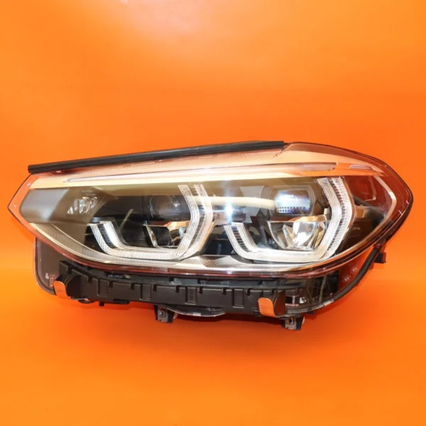 BMW X3 HEADLIGHT LEFT DRIVER 2018 2019 2020 2021 ADAPTIVE LED X4 8739657-03 OEM