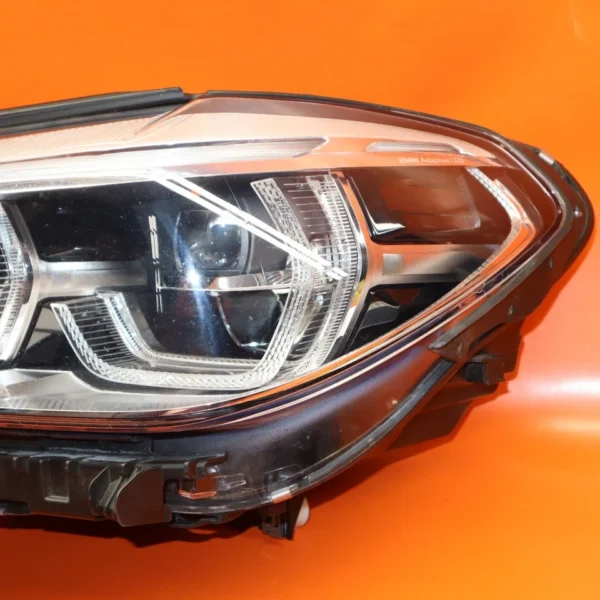 BMW X3 HEADLIGHT LEFT DRIVER 2018 2019 2020 2021 ADAPTIVE LED X4 8496827-01 OEM