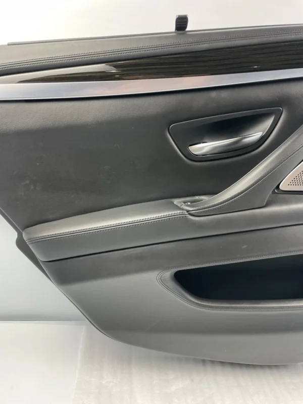 s-l960 (1) 14-16 BMW F10 M5 Left Rear Driver Door Panel Full Leather B&O Black OEM Used