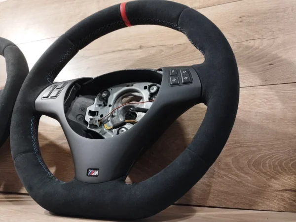 s-l960 (1) BMW Steering Wheel E92 M3 E90 E91 E93 E81 E82 E87 E88 M FLAT BOTTOM Alcantara