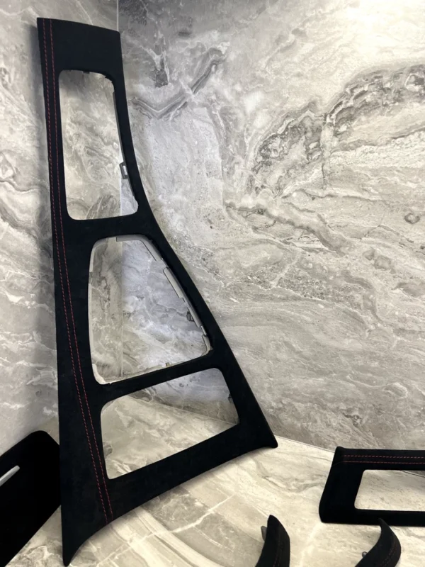 s-l960 (1) BMW E90 E91 ALCANTARA Interior Trim Kit set RED STITCHING LHD