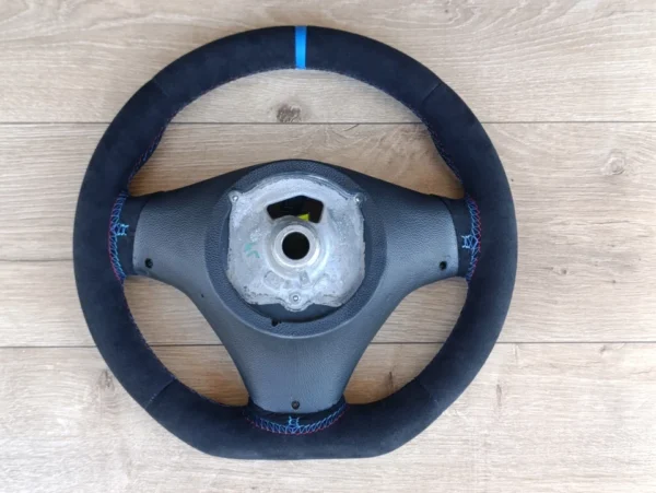 BMW Steering Wheel E92 M3 E90 E91 E93 E81 E82 E87 E88 M FLAT BOTTOM Alcantara