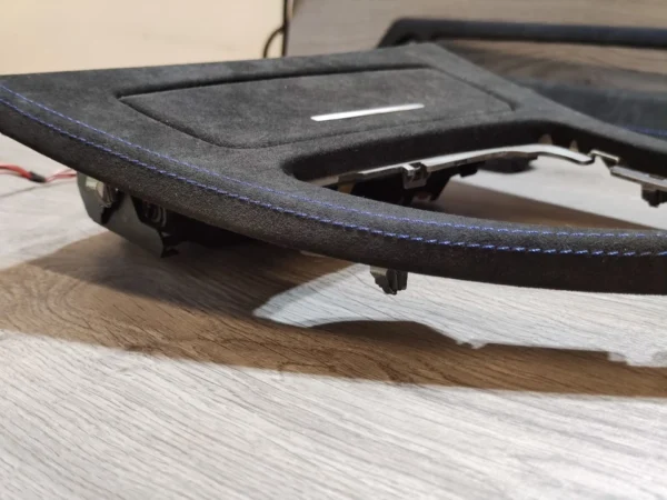 BMW E90 E91 Alcantara Blue Stitched Interior Trim Set Kit NO NAV LHD 325 328 335