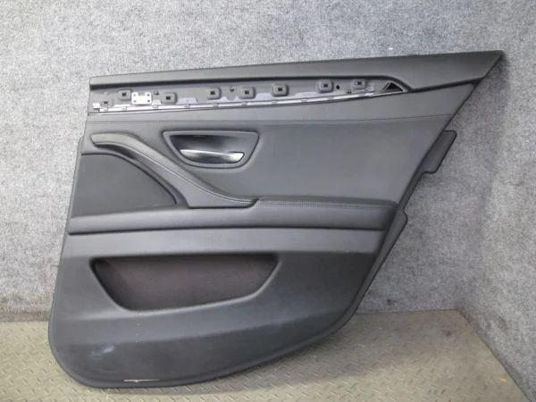 11-16 BMW F10 5-SERIES 550i REAR LEFT & RIGHT DOOR INTERIOR TRIM COVER PANEL OEM