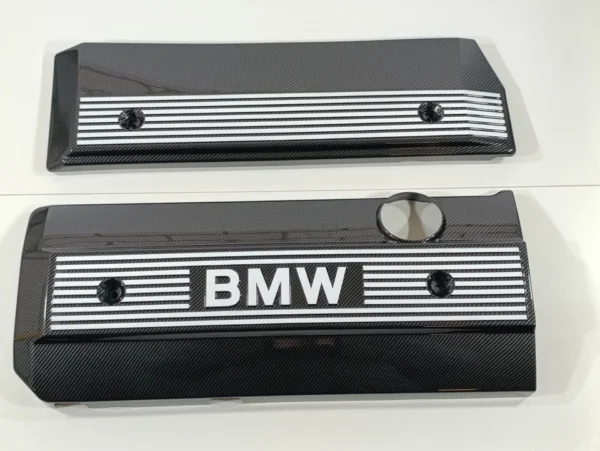 s-l960 BMW Engine Cover Carbon Fiber Dipped E36 E38 E39 E46 M52 M54 1740160 1748633