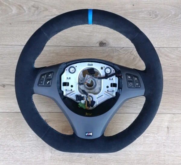 BMW Steering Wheel E92 M3 E90 E91 E93 E81 E82 E87 E88 M FLAT BOTTOM Alcantara