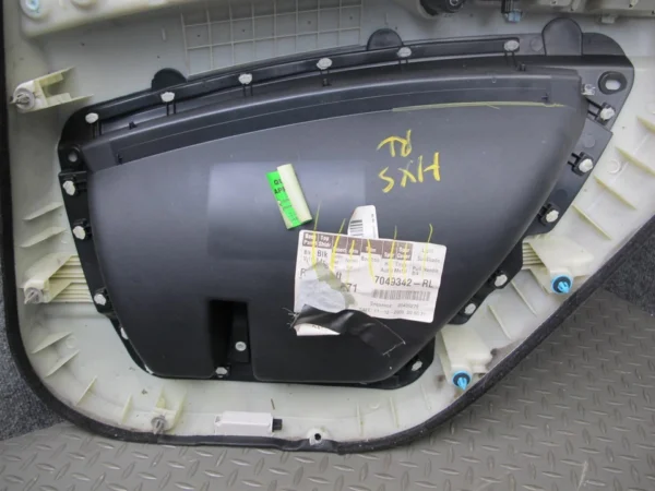 2008-2014 BMW E71 E72 X6 REAR DOOR PANEL W/ ROLLER SHADE & WINDOW FRAME SET