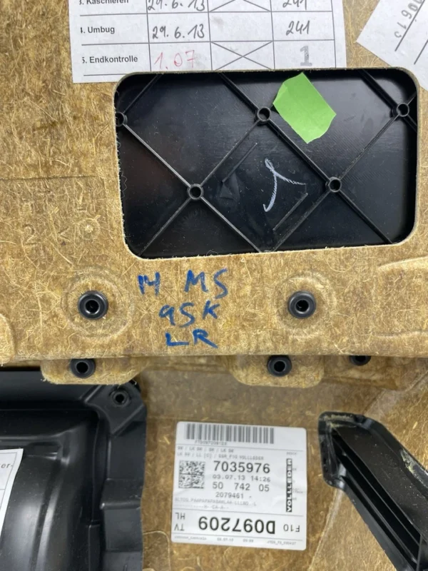 s-l960 (13) 14-16 BMW F10 M5 Left Rear Driver Door Panel Full Leather B&O Black OEM Used