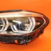 BMW X3 HEADLIGHT LEFT DRIVER 2018 2019 2020 2021 ADAPTIVE LED X4 8739657-03 OEM