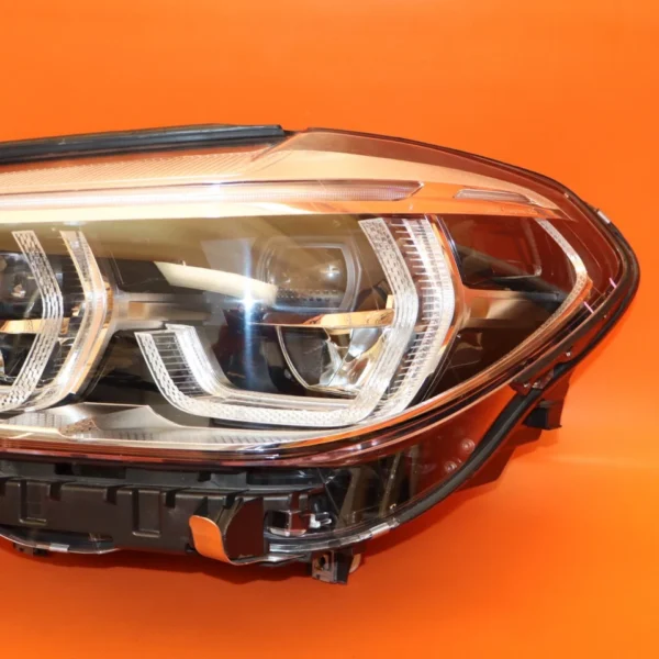 BMW X3 HEADLIGHT LEFT DRIVER 2018 2019 2020 2021 ADAPTIVE LED X4 8739657-03 OEM