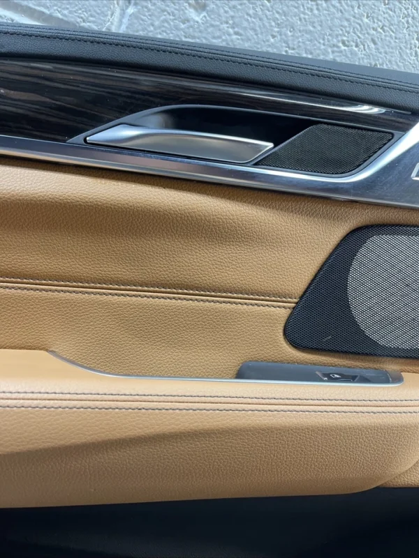 2018-2019 BMW 640i GT Rear Left Door Card Panel Cover Leather Trim OEM