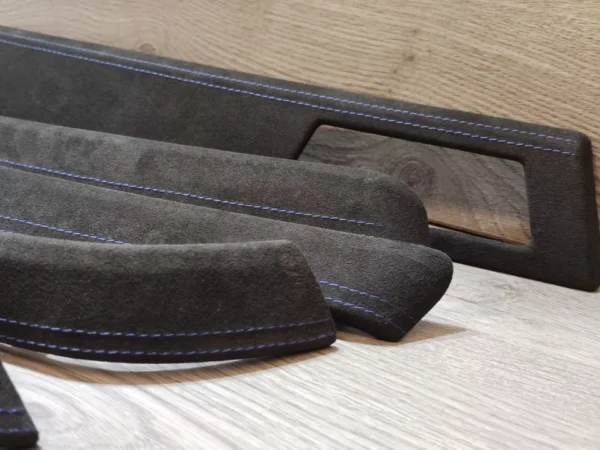 BMW E90 E91 Alcantara Blue Stitched Interior Trim Set Kit NO NAV LHD 325 328 335