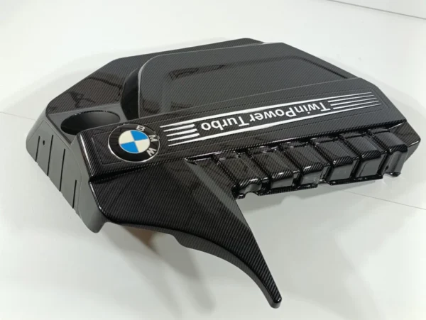 09-17 BMW F07 F10 F13 F01 F06 535I 640I 740I 750I N55 Carbon Engine Cover DIPPED