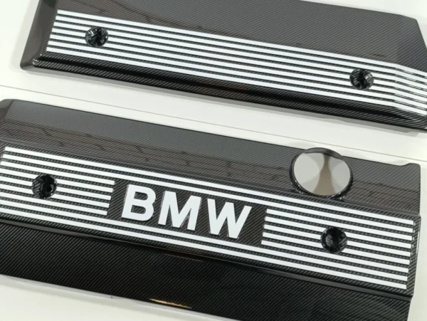 s-l960 (2) BMW Engine Cover Carbon Fiber Dipped E36 E38 E39 E46 M52 M54 1740160 1748633