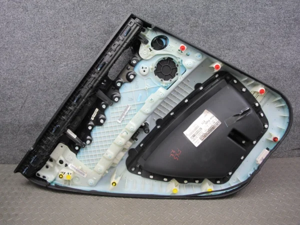 10-14 BMW E71 X6 X6M SET OF 2 REAR DOOR INTERIOR TRIM PANEL W SUN SHADES OEM