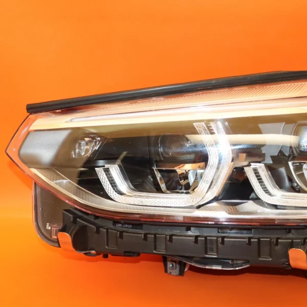 BMW X3 HEADLIGHT LEFT DRIVER 2018 2019 2020 2021 ADAPTIVE LED X4 8739657-03 OEM