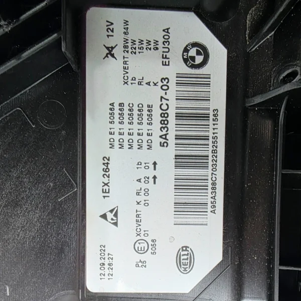 s-l960 (21) BMW 5 Series G30 G31 F90 LCI Adaptive LED Headlight LEFT OEM GENUINE 5A388C7