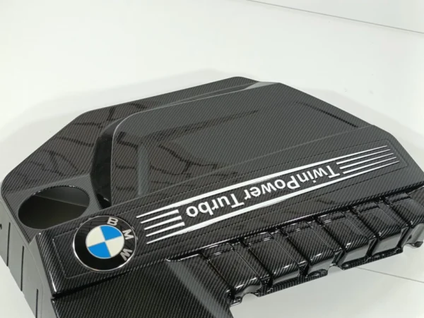 09-17 BMW F07 F10 F13 F01 F06 535I 640I 740I 750I N55 Carbon Engine Cover DIPPED