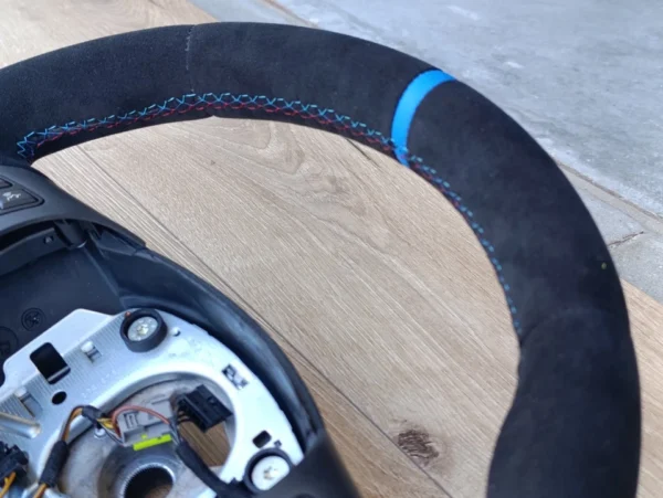 BMW Steering Wheel E92 M3 E90 E91 E93 E81 E82 E87 E88 M FLAT BOTTOM Alcantara