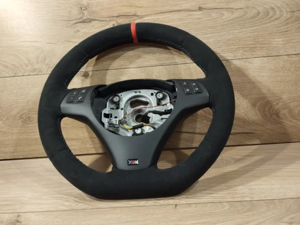 s-l960 (4) BMW Steering Wheel E92 M3 E90 E91 E93 E81 E82 E87 E88 M FLAT BOTTOM Alcantara