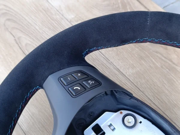 BMW Steering Wheel E92 M3 E90 E91 E93 E81 E82 E87 E88 M FLAT BOTTOM Alcantara