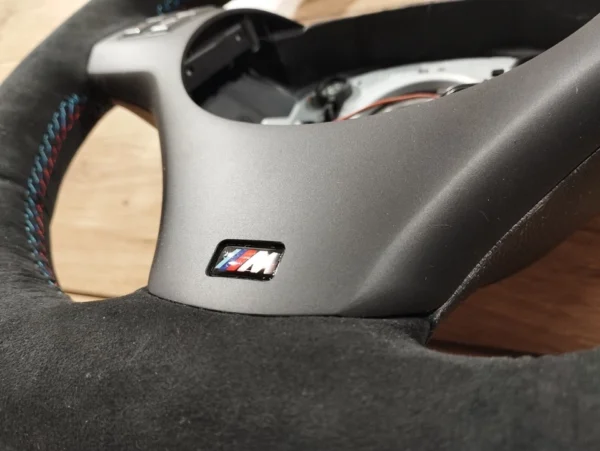 s-l960 (5) BMW Steering Wheel E92 M3 E90 E91 E93 E81 E82 E87 E88 M FLAT BOTTOM Alcantara