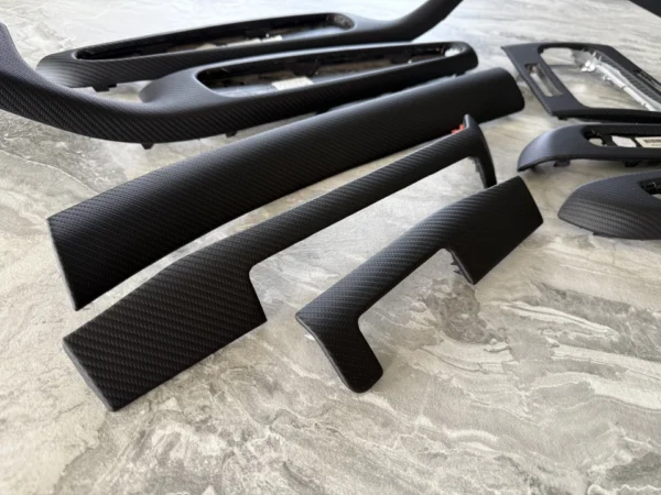 BMW E46 M3 COUPE Interior trim Set CARBON LEATHER LHD