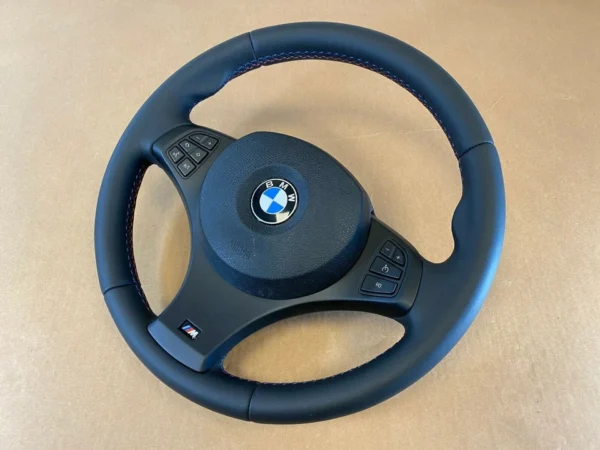 BMW X3 X5 E83 E53 GENUINE M Sport Steering Wheel M Stitches Nappa Leather