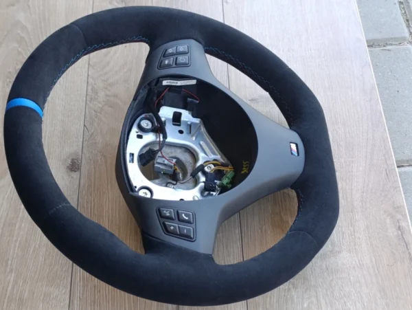 BMW Steering Wheel E92 M3 E90 E91 E93 E81 E82 E87 E88 M FLAT BOTTOM Alcantara