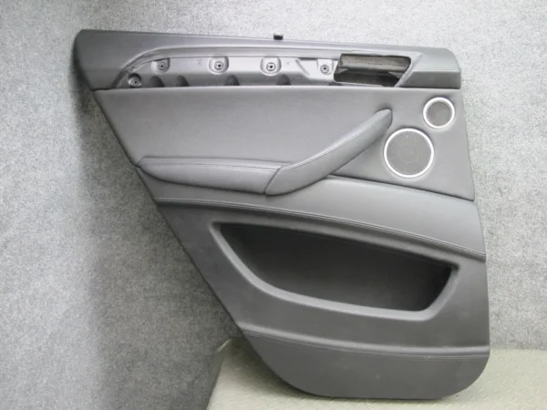 10-14 BMW E71 X6 X6M SET OF 2 REAR DOOR INTERIOR TRIM PANEL W SUN SHADES OEM