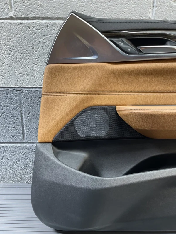 s-l960 2018-2019 BMW 640i GT Front Right Door Card Panel Cover Leather OEM