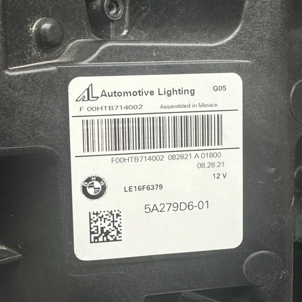 BMW X5 HEADLIGHT RIGHT PASSENGER X6 LASER 2019 2020 2021 2022 OEM 5A279D6-01