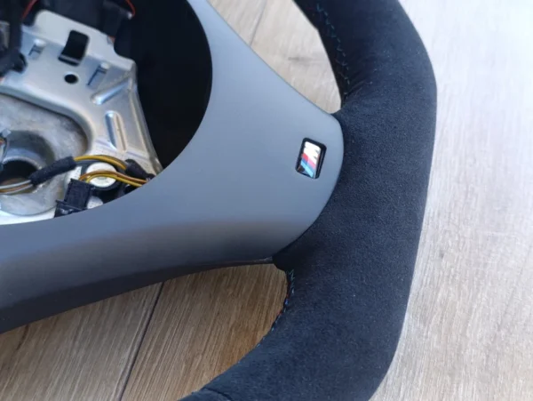 BMW Steering Wheel E92 M3 E90 E91 E93 E81 E82 E87 E88 M FLAT BOTTOM Alcantara