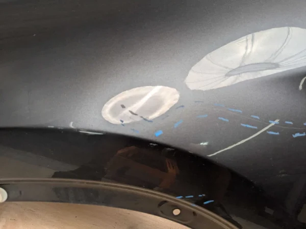 16-22 OEM BMW F48 X1 28i 28iX Left Driver Side Fender Panel Gray B39