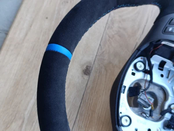 BMW Steering Wheel E92 M3 E90 E91 E93 E81 E82 E87 E88 M FLAT BOTTOM Alcantara