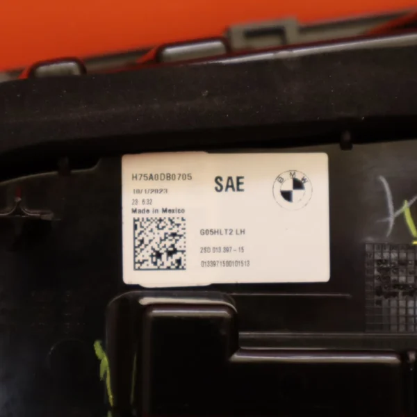 BMW X5 TAIL LIGHT LIFT GATE LEFT DRIVER 2022 2023 LED 63217931997 G05 OEM