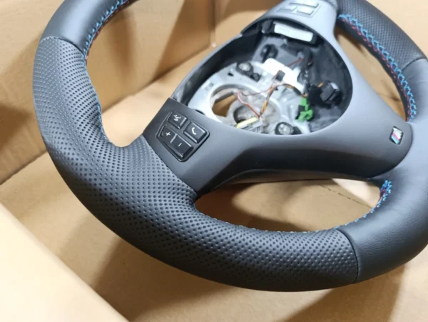 s-l960 OEM BMW M Sport Steering Wheel Nappa FLAT E90 E91 E92 E93 M3 E82 E81 E87 E88